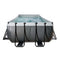 Zwembad Exit Frame Pool 5.4X2.5X1.22M (12V Zandfilter) Black Leather Style