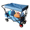 AXI AB210 Opvouwbare Bolderkar met dak, tas, rem en duwstang Blauw