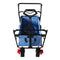 AXI AB210 Opvouwbare Bolderkar met dak, tas, rem en duwstang Blauw