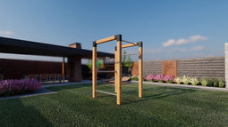 Outdoor fitness houten douglas - basic