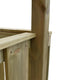 Houten speeltoren piraat incl 2 glijbanen - Prestige Garden lange kant rood - korte kant blauw