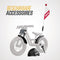 BERG loopfiets Biky Cross Grijs met Handrem 2-5 jaar 32-45 cm