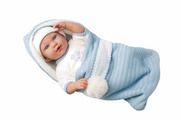 Arias Baby Pop Blank Iria 42 Cm Blauw