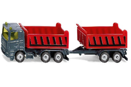 Siku vrachtwagen met kipwagen en kipaanhanger 1:87