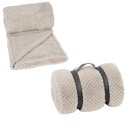 Fleece Deken Linen 280gr 130x160cm