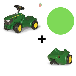 SET Rolly Toys Loop Auto + Aanhanger (John Deere)