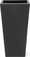 Tremont Vierkant Conische Bloempot Groot - Onyx Black