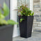 Tremont Vierkant Conische Bloempot Groot - Onyx Black