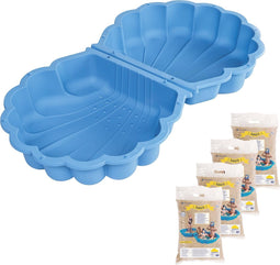Zomertrend Zandbak Schelp Blauw 102X88Cm Speelgoed + zand