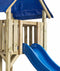Houten Speeltoren Lisa met glijbaan - Blauw