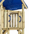 Houten Speeltoren Lisa met glijbaan - Blauw