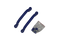 Handgrepen Blauw (set van 2 stuks)