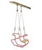 SwingKing Duoschommel metaal + hout rood