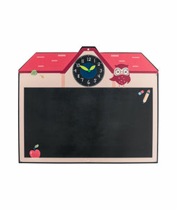 Krijtbord met klok