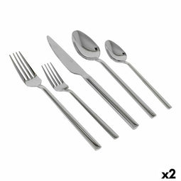 Bestek Percutti Percutti europa Roestvrij staal Zilverkleurig 20 Onderdelen (2 Stuks) (20 pcs)