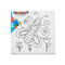 Canvas Wit Stof 15 x 15 x 1,5 cm Om te schilderen dieren (24 Stuks)