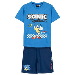 Kledingset Sonic Blauw Maat 10 Jaar