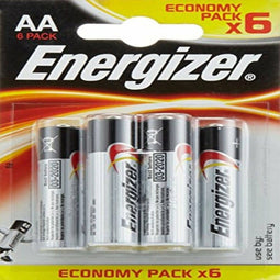 Alkalinebatterijen Energizer E300132800 AA LR6 9 V