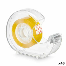Plakbanddispenser 2,7 m Transparant Geel (48 Stuks)