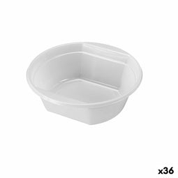 Set herbruikbare kommen Algon 500 ml Wit Plastic 6 Onderdelen (36 Stuks)