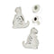 Spaarpot die je kunt verven Dinosaurus 8,5 x 13,2 x 11 cm Keramisch (12 Stuks)