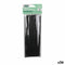 Herbruikbare Rietjes Algon Zwart Plastic 36 Stuks 22 cm 6 mm