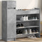 Schoenenkast 100,5x28x100 cm bewerkt hout betongrijs