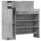 Schoenenkast 100,5x28x100 cm bewerkt hout betongrijs