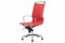 Feel Furniture - Hoge design bureaustoel - Echt leer - Rood