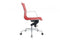 Feel Furniture - Lage Executive bureaustoel - 100% Leer - Rood