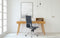 Feel Furniture - Hoge Executive bureaustoel - 100% Leer - Donkerblauw