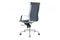 Feel Furniture - Hoge Executive bureaustoel - 100% Leer - Donkerblauw