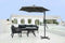 Feel Furniture - Curve zweefparasol - 2.7 Meter - Donkergrijs