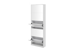 Feel Furniture - Schoenenkast met spiegel - 5 Laden - Wit