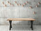 Feel Home - 160x90 Eettafel - Massief Boomstamblad Eiken - 5 cm dik - X Frame