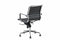 Feel Home - Lage design bureaustoel - Echt leer - Zwart