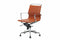 Feel Home - Lage design bureaustoel - Echt leer - Cognac