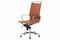 Feel Home - Hoge design bureaustoel - Echt leer - Cognac