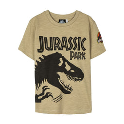 T-Shirt met Korte Mouwen voor kinderen Jurassic Park Bruin Maat 5 Jaar