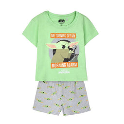 Zomerpyjama The Mandalorian Groen Lichtgroen Kinderen Maat 4 Jaar