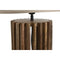 Bureaulamp Home ESPRIT Bruin Mangohout 50 W 220 V 23 x 23 x 72 cm