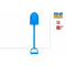 Plastic Spade Colorbaby Color Beach 52 cm Strand