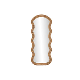 Wandspiegel Home ESPRIT Natuurlijk Kristal Rotan Stads 49 x 2,5 x 118 cm