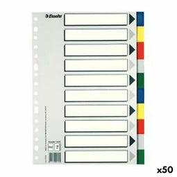 Spoorverbreders Esselte Multicolour 10 Lakens Din A4 (50 Stuks)