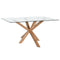 Eettafel Home ESPRIT Ek Gehard glas 160 x 90 x 75 cm