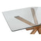 Eettafel Home ESPRIT Ek Gehard glas 160 x 90 x 75 cm