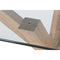 Eettafel Home ESPRIT Ek Gehard glas 160 x 90 x 75 cm