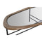 Hoofdtafel Home ESPRIT Bruin Zwart Kristal Sparrenhout 120 x 69 x 33 cm
