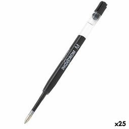 Navulling voor balpen Inoxcrom M Zwart 1 mm (25 Stuks)