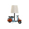 Bureaulamp Home ESPRIT Blauw Oranje Linnen Metaal 31 x 15 x 34 cm